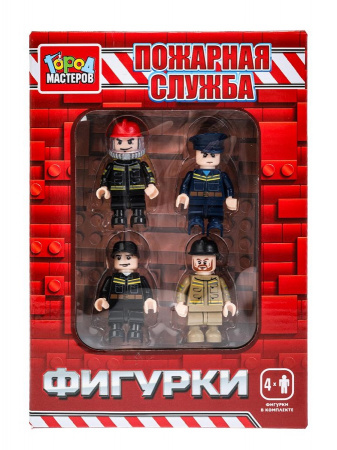 Конструктор 18034-KK фигурки Пожарные 4 шт